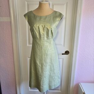 Anthropologie Maeve Dress mint Green with‎ side cutouts size 6 Party Sparkle